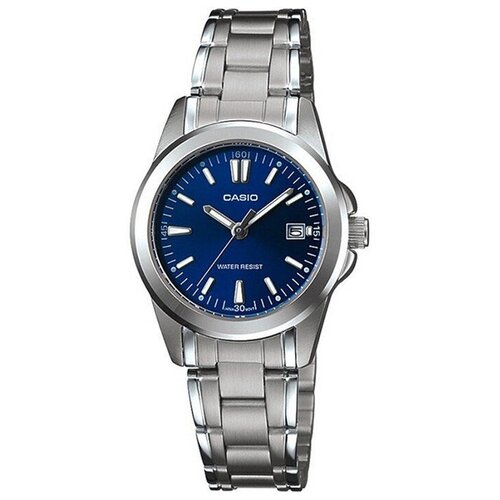 фото Наручные часы casio casio ltp-1215a-2a2, серебряный, синий