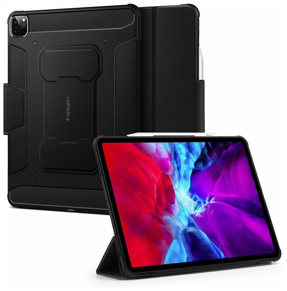 Чехол Spigen Rugged Armor Pro для iPad Pro 11 2018/2020/2021 (ACS01024 оригинал Black)