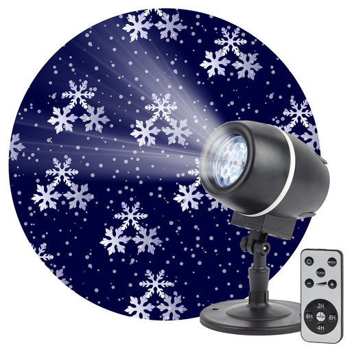 Проектор LED Снежный вальс, IP44, 220В ENIOP-08 | код Б0047979 | ЭРА ( 1шт )