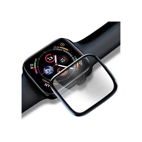 Защитное стекло глянцевое керамика для Apple Watch 40мм черный