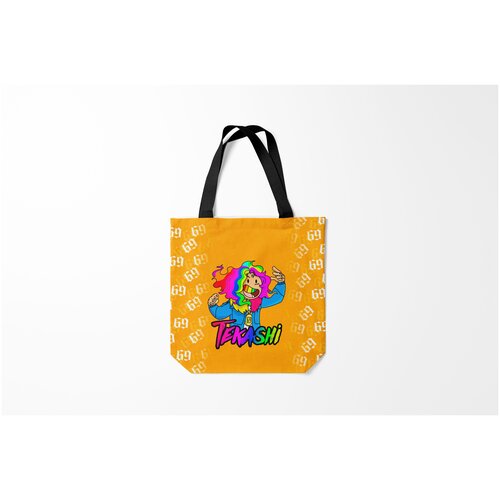 фото Сумка-шоппер / 40х40 см / rap / 6ix9ine burnettie