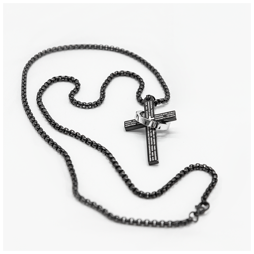 фото Подвеска крест с молитвой lero