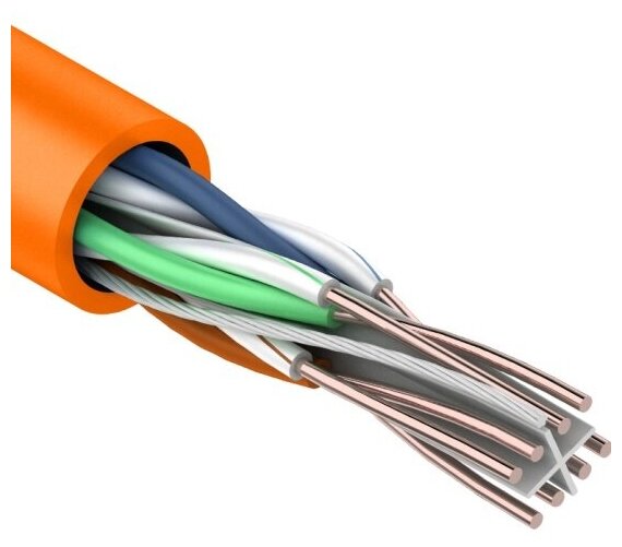 Кабель витая пара Rexant UTP 4PR, 23AWG, медь, CAT6, ZH нг(А)-HF, бухта 305 м