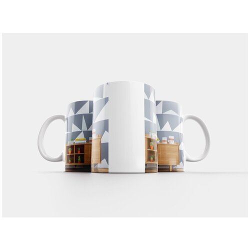 фото Кружка "стол, древесина, кактус" 320 мл lotsprints