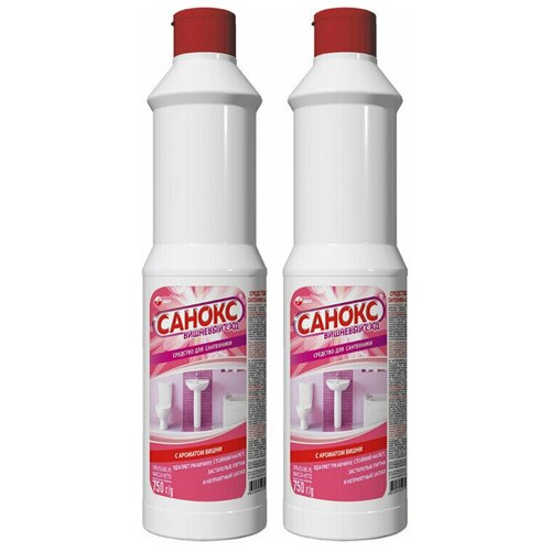 Чистящее средство для сантехники санокс - Вишневый сад, 2х750 мл