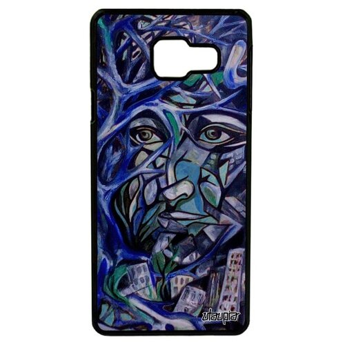 фото Защитный чехол на телефон // samsung galaxy a3 2016 // "взгляд" лицо абстракция, utaupia, бирюзовый