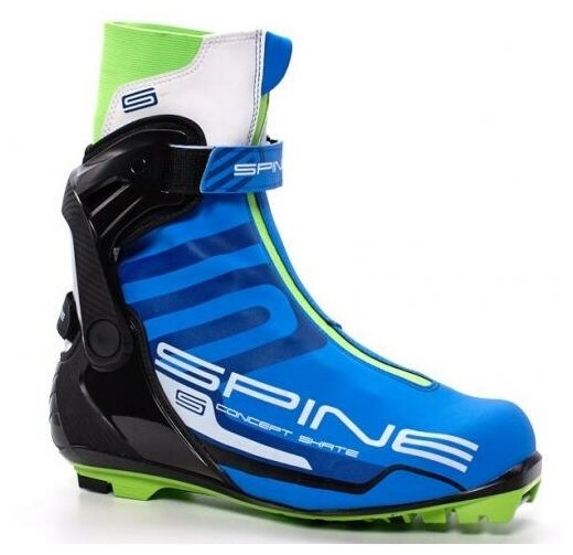 Лыжные ботинки Spine Concept Skate 496М SNS (синий/черный/салатовый) 2020-2021 41 EU