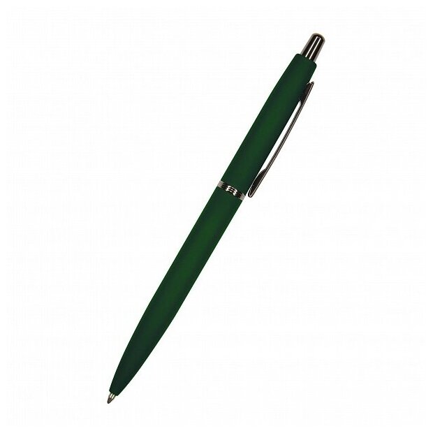 Ручка "SAN REMO" шариковая, автоматическая, зеленый металлический корпус 1.00 ММ, синяя