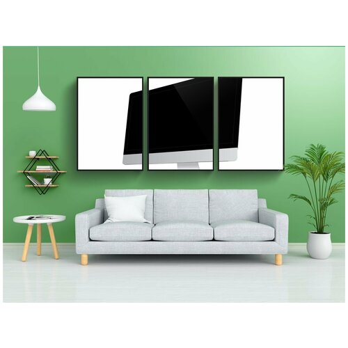 фото Набор модулных постеров для интерьера "imac, компьютер, apple" 60x90 см. в тубусе, без рамки lotsprints