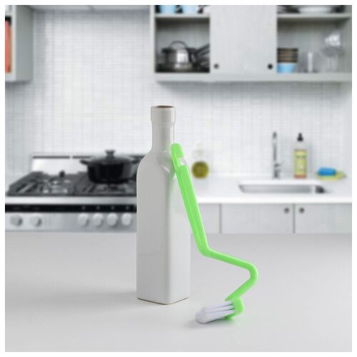 Щётка с изогнутой ручкой Доляна 20 см цвет микс 219₽