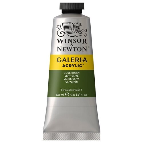 Краска акриловая художественная Winsor&Newton Galeria, 60 мл, туба, зеленый оливковый (2120447)