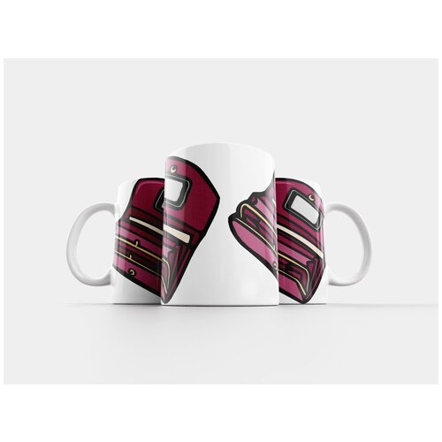 фото Кружка "кошелек, леди, розовый 320 мл. белая" lotsprints