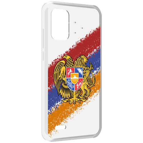 Чехол MyPads флаг герб Армении для UMIDIGI Bison Pro задняя-панель-накладка-бампер