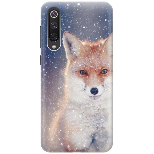 фото Gosso ультратонкий силиконовый чехол-накладка для xiaomi mi 9 se с принтом "лисица в снегопад"