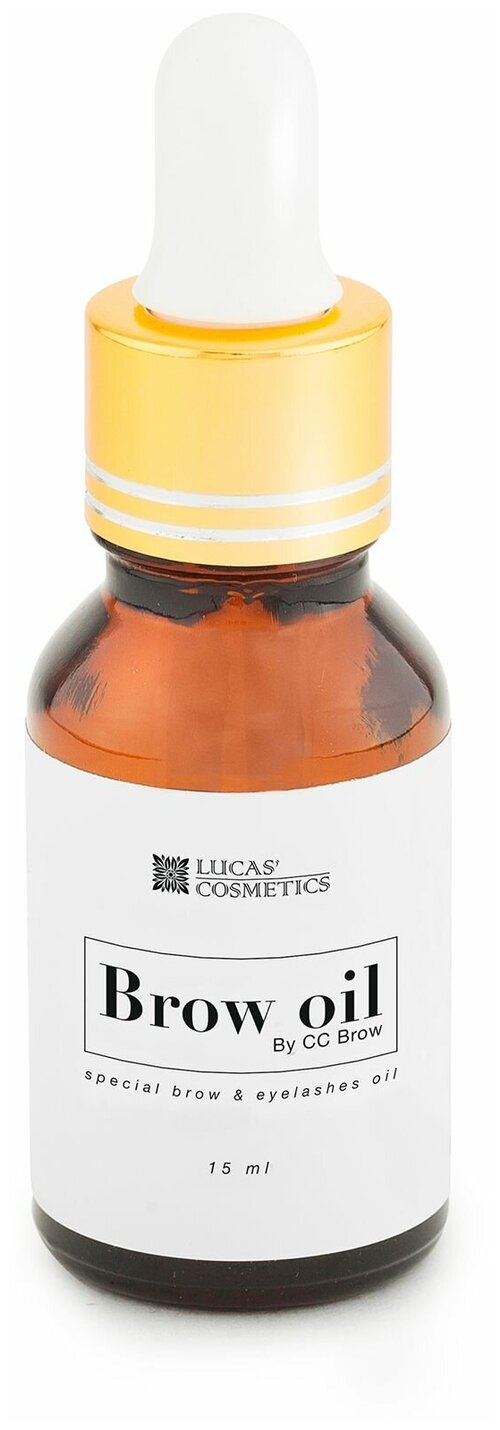 Lucas Cosmetics Масло для бровей и ресниц Brow oil, 15 мл, прозрачный