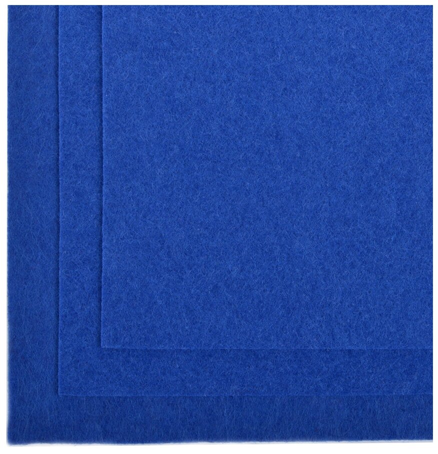 Фетр листовой полужесткий IDEAL 1мм 20х30см арт. FLT-HS1 уп.10 листов цв.126 синий