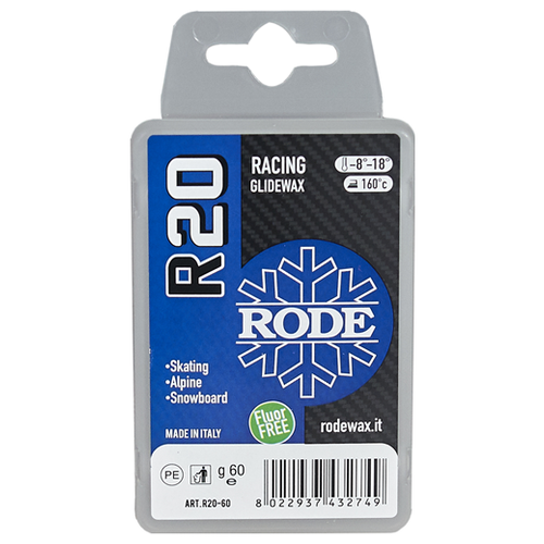 Мазь скольжения для сноуборда RODE Racing Glider Blue, blue, 1 шт.