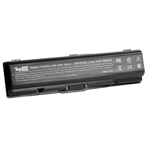 фото Аккумуляторная батарея topon для ноутбука toshiba satellite l300 10.8v (4400mah)