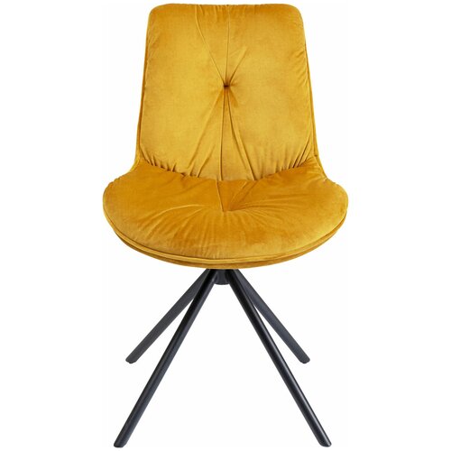 фото Kare стул мягкий mila, коллекция "мила" 51*88*65, бархат, полиэстер, мдф, сталь, желтый