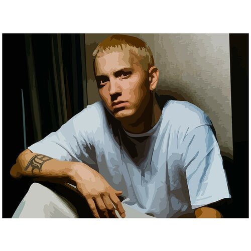 Картина по номерам на холсте Музыка Eminem Эминем - 6299 Г 30x40 картина по номерам на холсте eminem 175 30x40