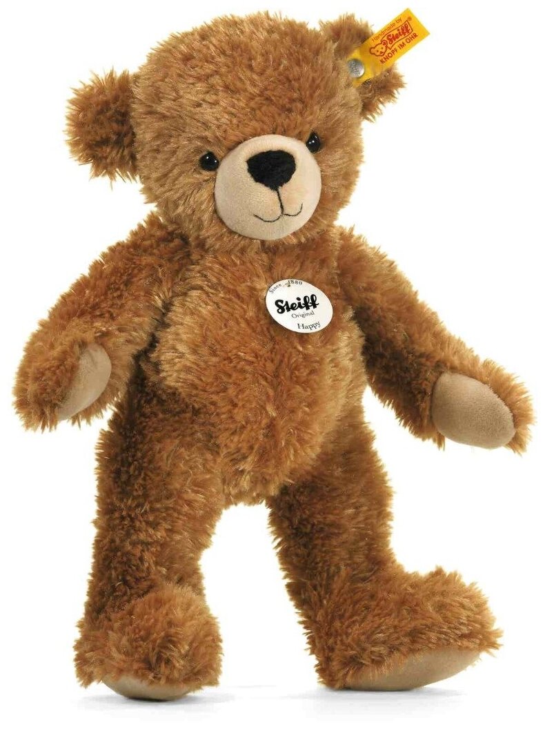 Мягкая игрушка Steiff Happy Teddy Bear (Штайф Счастливый Мишка Тедди светло-коричневый 40 см)
