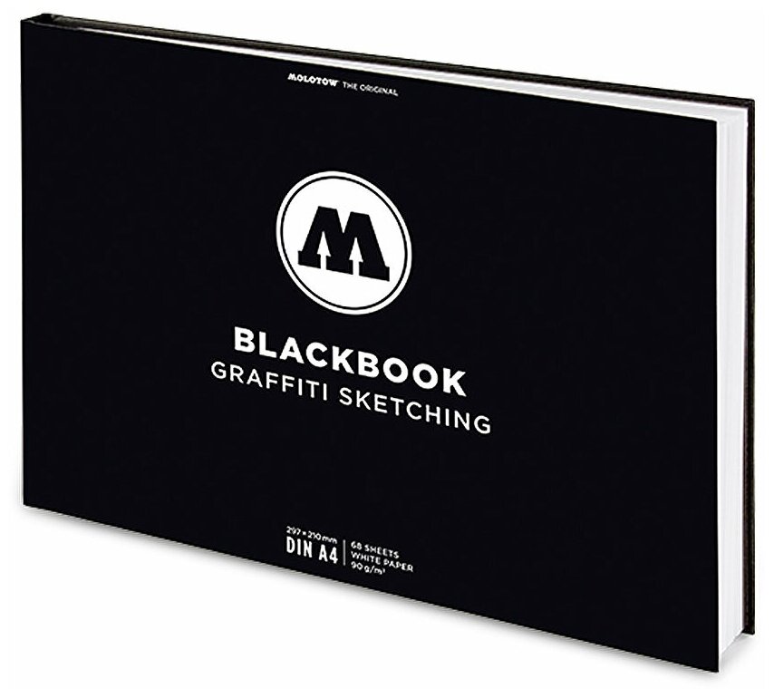 Скетчбук Molotow Blackbook Graffiti Sketching DIN A4 801208