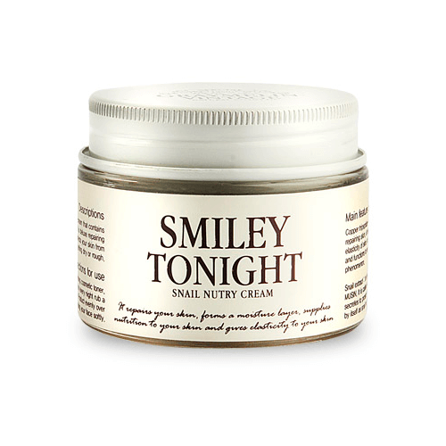 Graymelin Питательный крем с муцином улитки и маслом ши Smiley Tonight Snail Nutry Cream