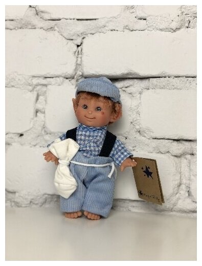Кукла Lamagik "Домовёнок", мальчик, в голубом, 18 см, арт. 151-6