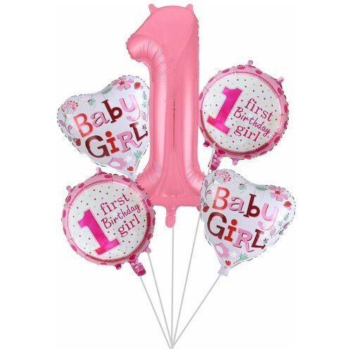 розовый, белый