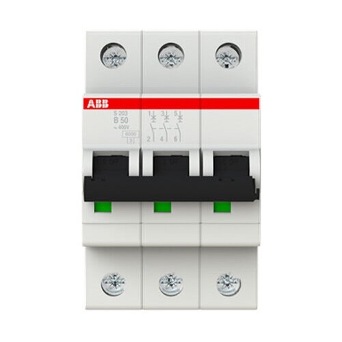 Автоматический выключатель ABB 3P S203 B50 (2шт) (арт. 2CDS253001R0505-2)