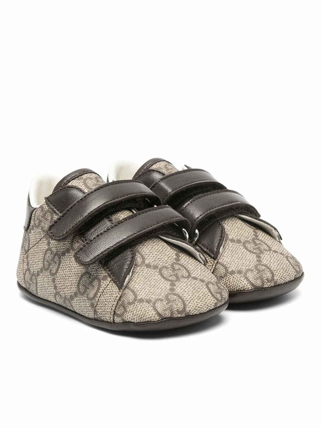 Gucci Kids - Предварительные ходунки Ace GG-жаккардовый - Дети - 16 - Коричневый