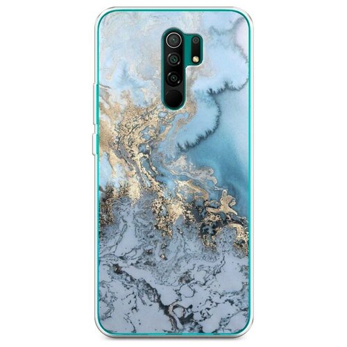 фото Силиконовый чехол "морозная лавина синяя" на xiaomi redmi 9 / сяоми редми 9 case place