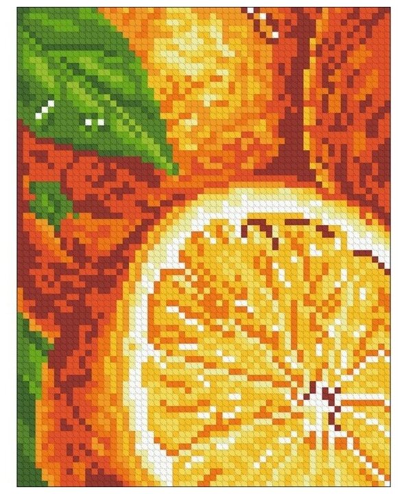Алмазная вышивка М274 Апельсины - мозаика (Паутинка) - фото №1