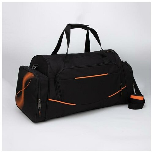 фото Сумка спортивная luris72 см, черный, оранжевый