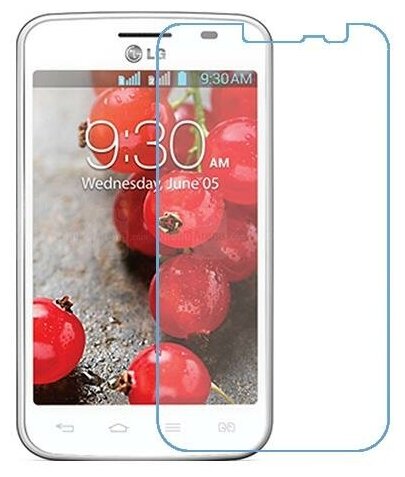 LG Optimus L4 II Dual E445 защитный экран из нано стекла 9H одна штука