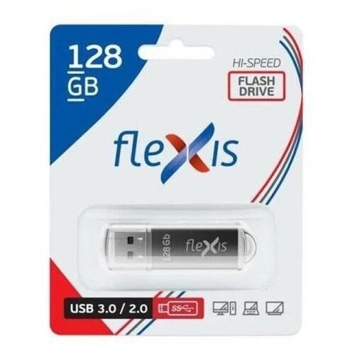 USB флешка 128Gb Flexis RB-108 black USB 3.0