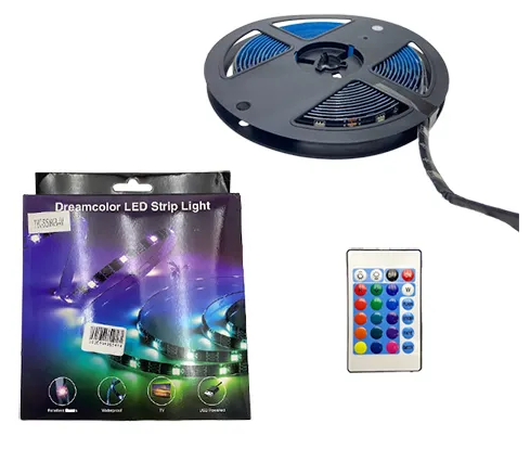 Светодиодная RGB лента с пультом 5м 12В 5050smd для дома, гостиной, спальни, телевизора, декорирования - фотография № 9