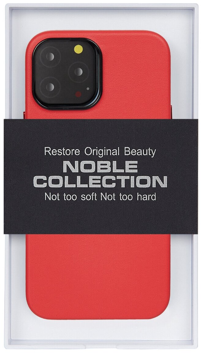 Чехол для iPhone 14 Plus NOBLE COLLECTION - Красный