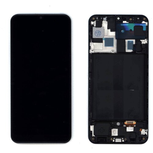 Дисплей для Samsung Galaxy A50 SM-A505F в сборе с тачскрином и рамкой (TFT) черный