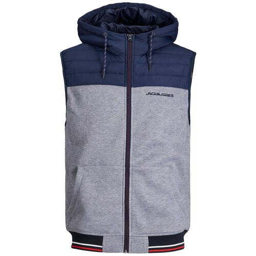 фото Jack & jones, жилет утепленный мужской, цвет: темно-синий, размер: m