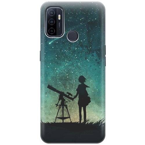фото Ультратонкий силиконовый чехол-накладка для oppo a53 (2020) / a32 с принтом "загадай желание" gosso