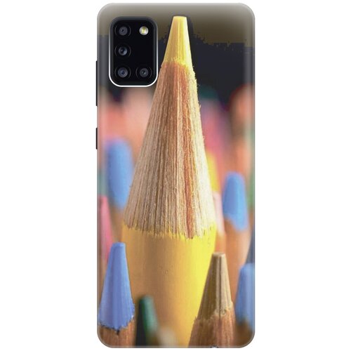 фото Силиконовый чехол на samsung galaxy a31 / самсунг а31 с принтом "желтый карандаш gosso