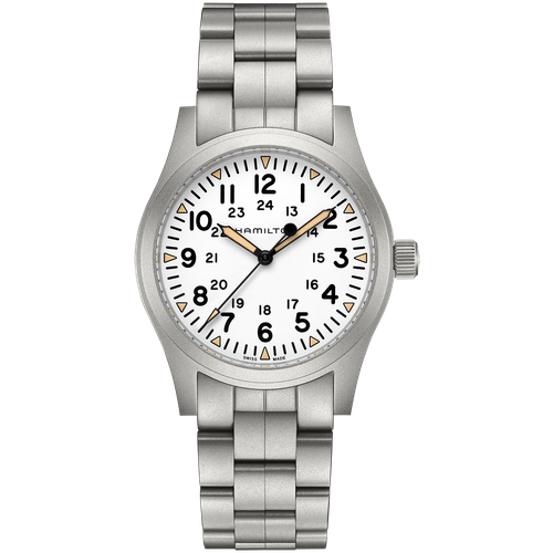 Наручные часы Hamilton Khaki Field, белый, серебряный наручные часы hamilton h70555533 серебряный