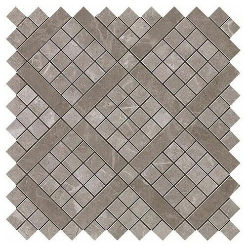 Мозаика Atlas Concorde Italy Marvel Pro Grey Fleury Diagonal Mosaic 30.5x30.5 глянцевый 9MVD (0.558 кв. м.)