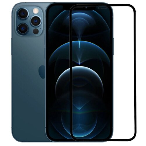 Защитное стекло 10D на весь экран для Apple iPhone 13/13 Pro, черная рамка