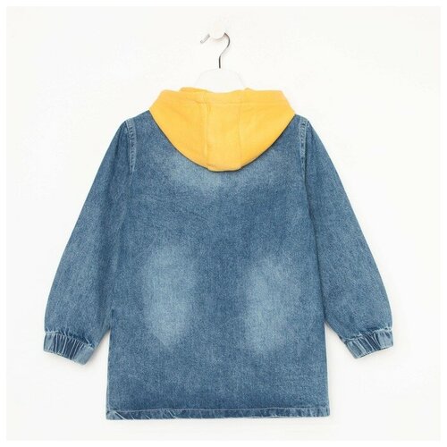 фото Куртка джинсовая для девочки, цвет синий, рост 98 см нет бренда