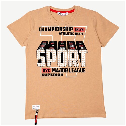 фото Футболка - коричневый - 13 лет leyz