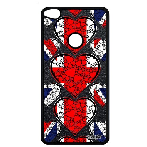 фото Противоударный чехол для мобильного // huawei p9 lite 2017 // "флаг английский с сердцем" стиль страна, utaupia, цветной