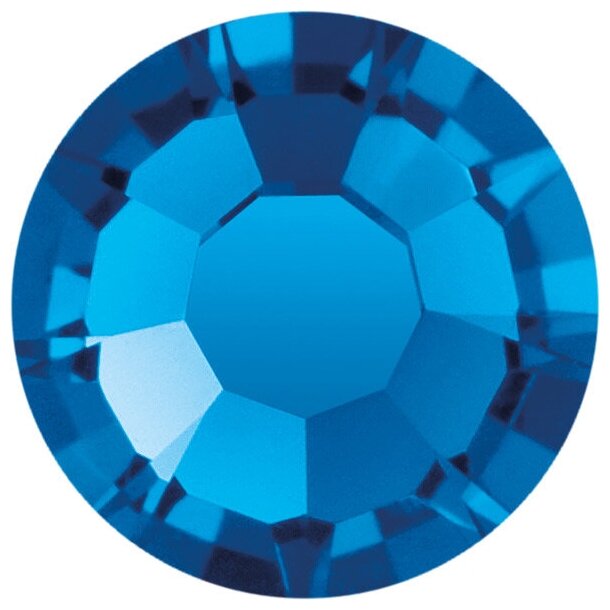 Стразы неклеевые PRECIOSA 4,7 мм, стекло, 144 шт, темно-голубые, 60310 (438-11-615 s)