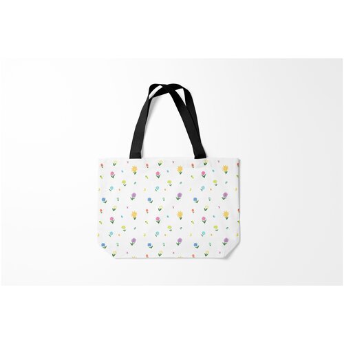 фото Сумка-шоппер / 46х35 см / популярные иллюстрации / природа цветы и бабочки burnettie